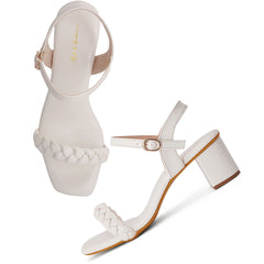 Mast & Harbour Women Open Toe Block Heeled Sandals