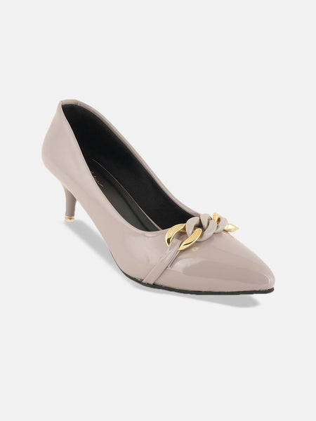 Mast & Harbour Women Party Slim Heeled Pumps with Western - Embellished