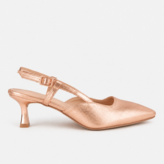 SheTop RoseGold Party Heels