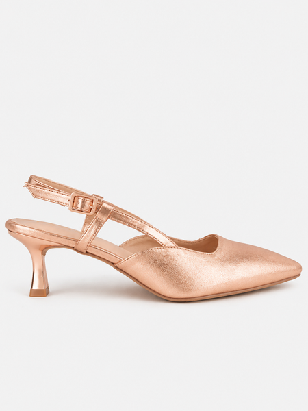 SheTop RoseGold Party Heels