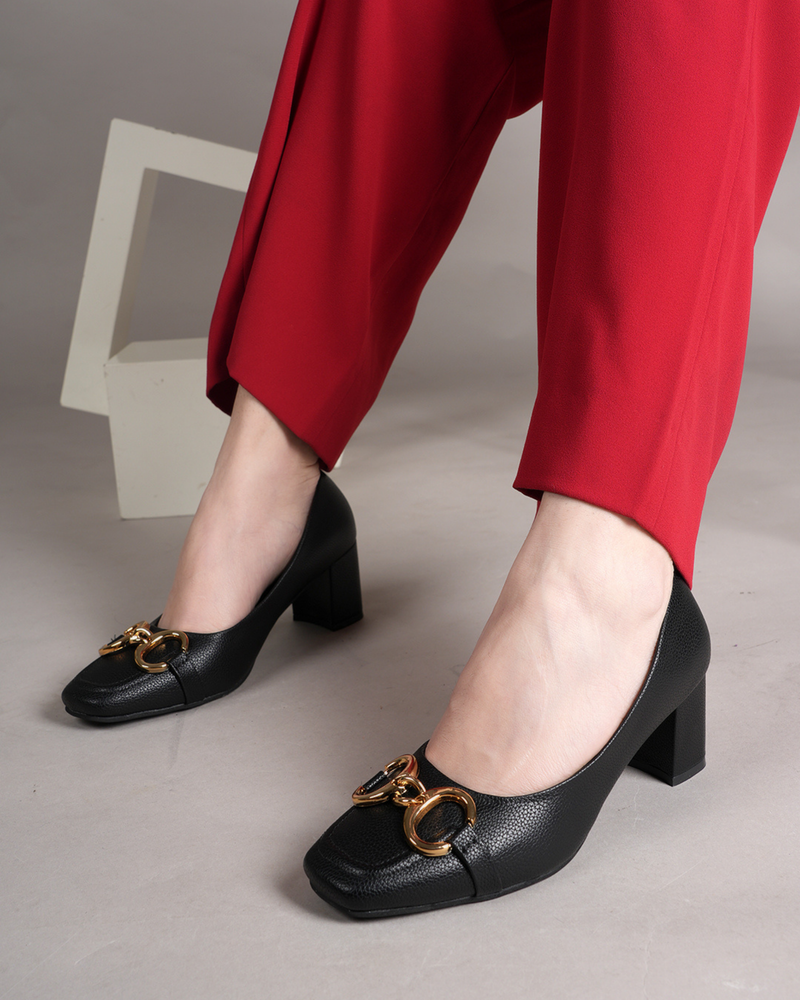SheTop Black Party Heels