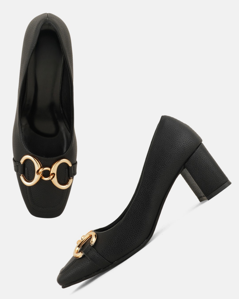 SheTop Black Party Heels