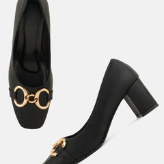 SheTop Black Party Heels