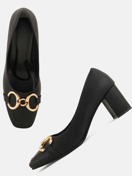 SheTop Black Party Heels
