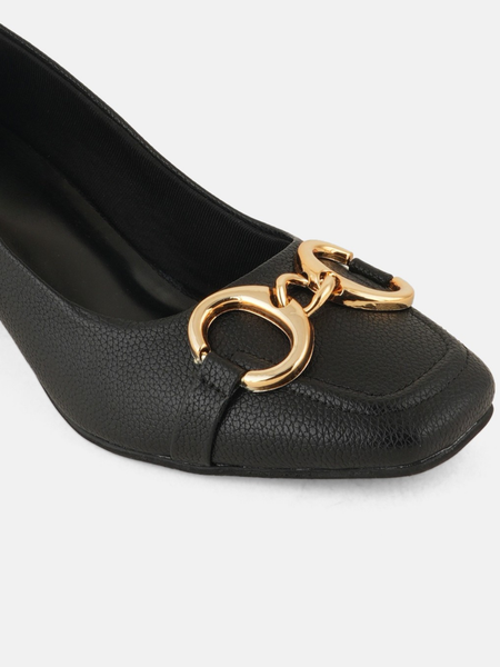SheTop Black Party Heels