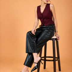 SheTop Black Women Party Stiletto Sandals With Buckles