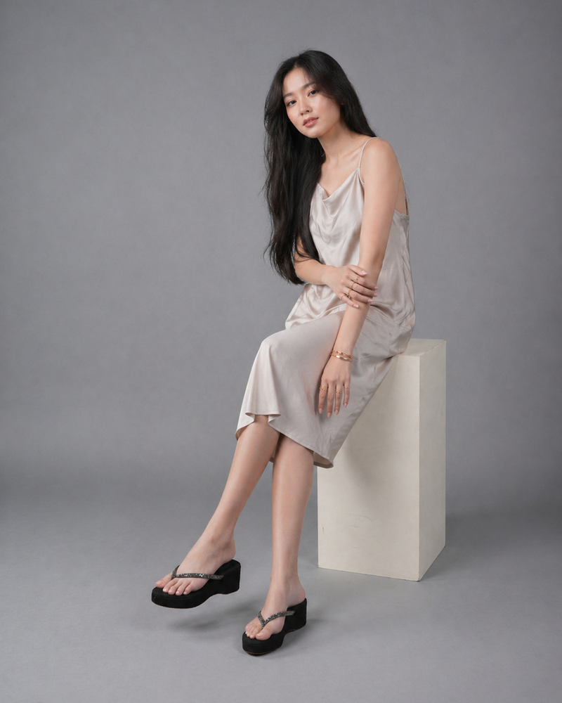SheTop Black Party Heels