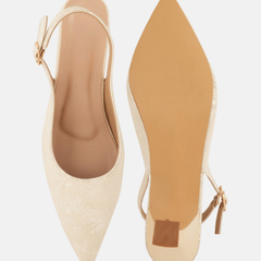 SheTop Cream Party Heels