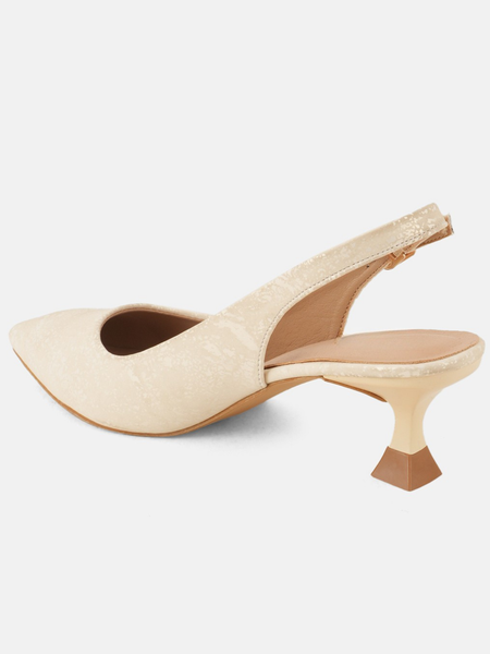 SheTop Cream Party Heels