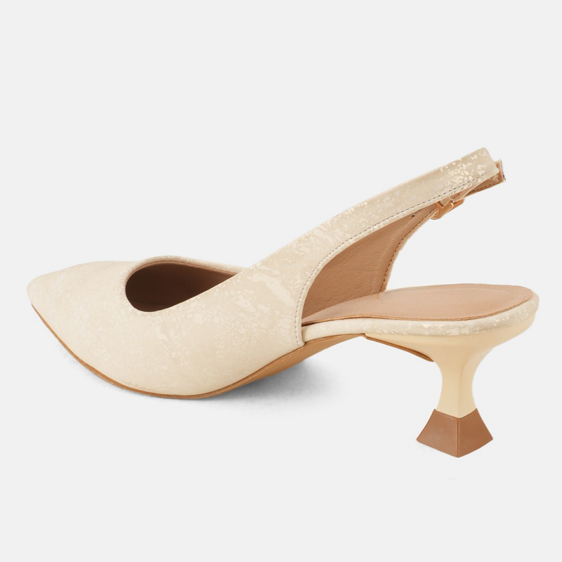 SheTop Cream Party Heels