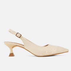 SheTop Cream Party Heels