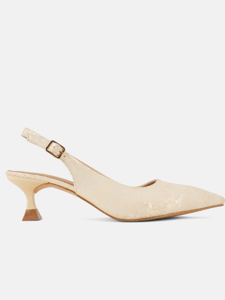 SheTop Cream Party Heels