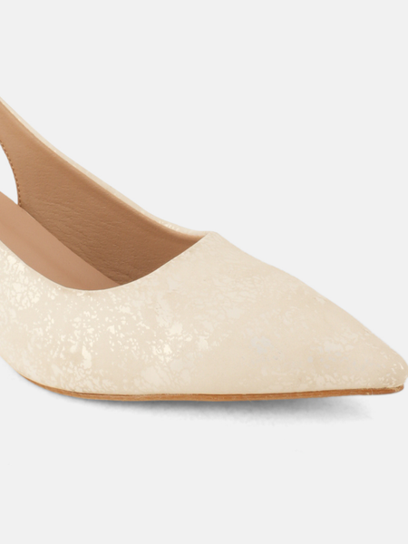 SheTop Cream Party Heels
