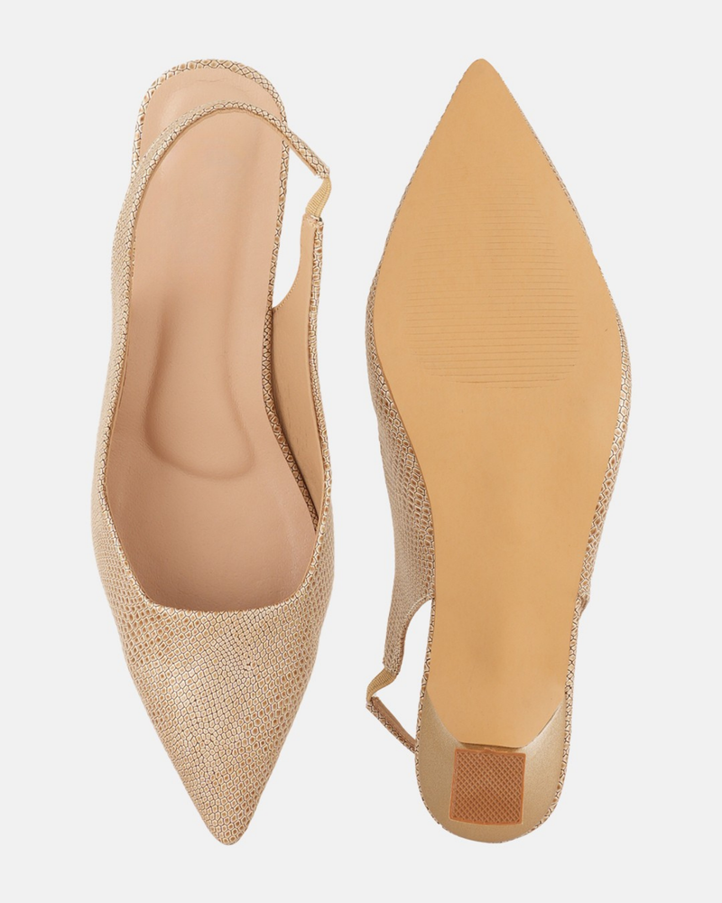 SheTop Gold Party Heels