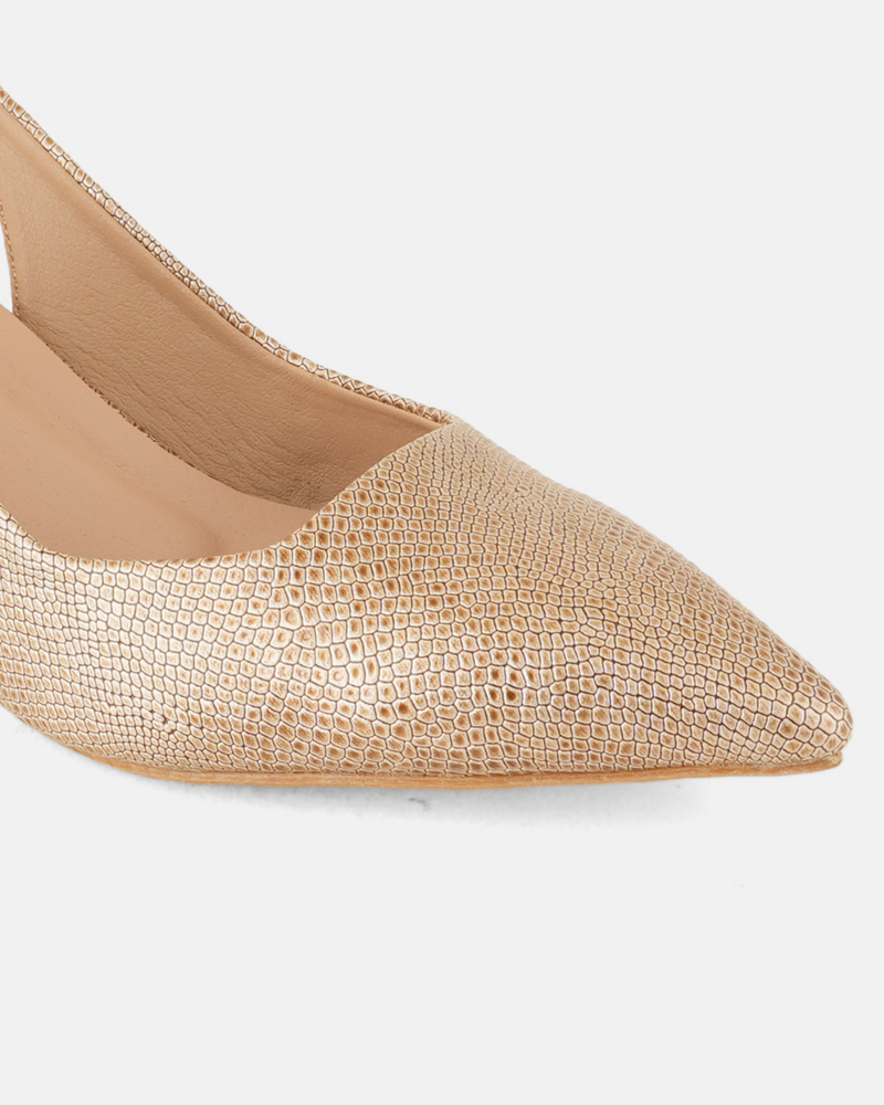 SheTop Gold Party Heels
