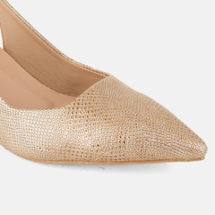 SheTop Gold Party Heels