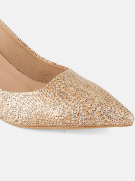 SheTop Gold Party Heels