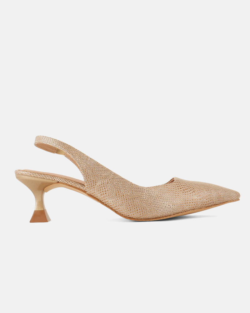 SheTop Gold Party Heels