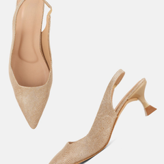 SheTop Gold Party Heels
