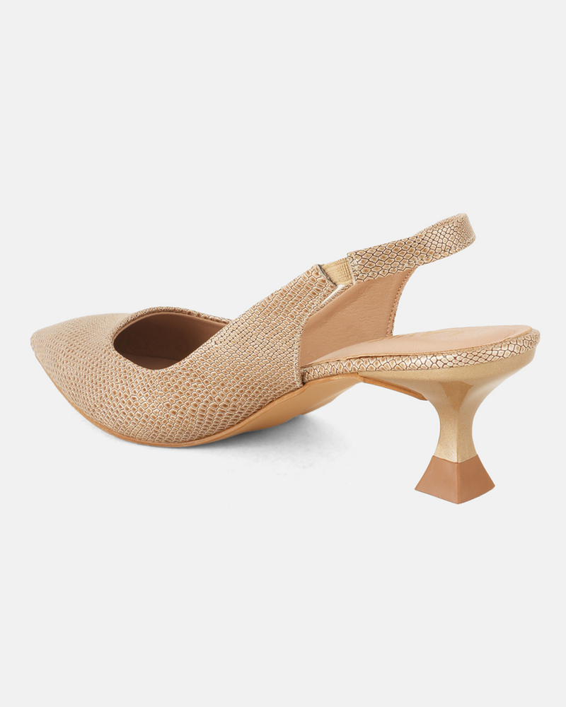 SheTop Gold Party Heels
