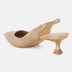 SheTop Gold Party Heels