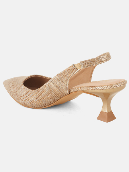 SheTop Gold Party Heels