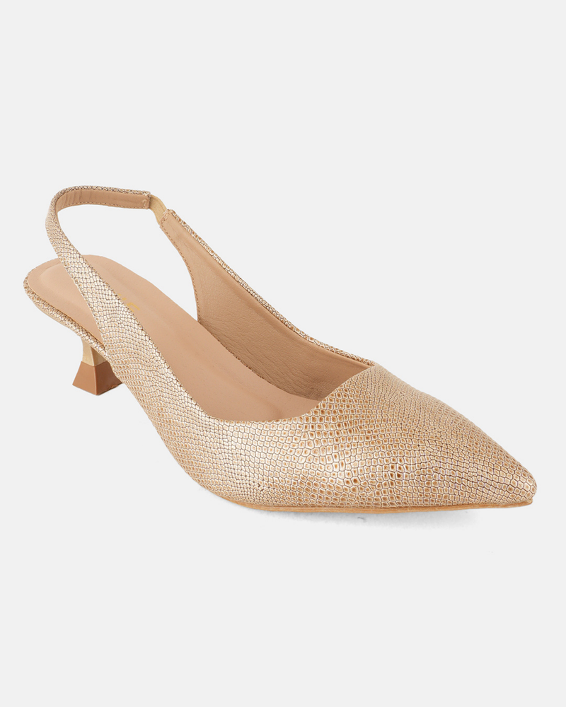 SheTop Gold Party Heels