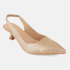 SheTop Gold Party Heels
