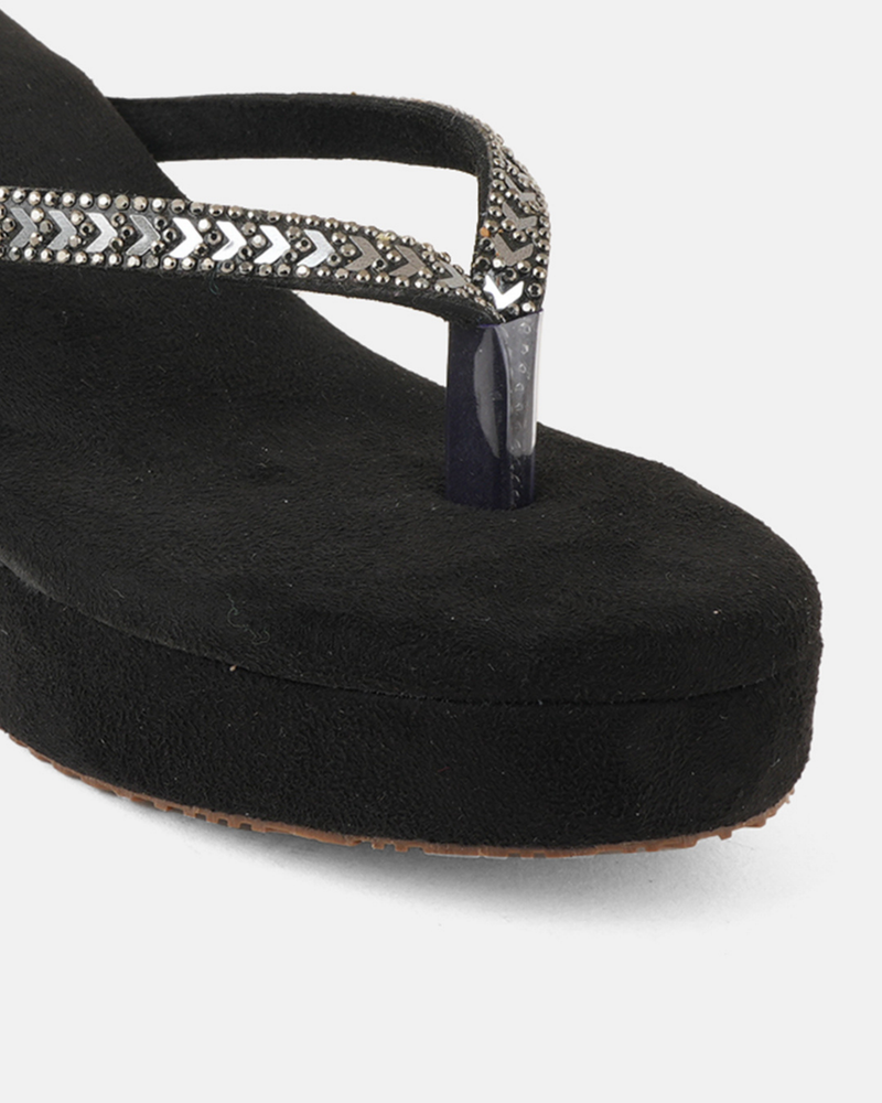 SheTop Black Party Heels