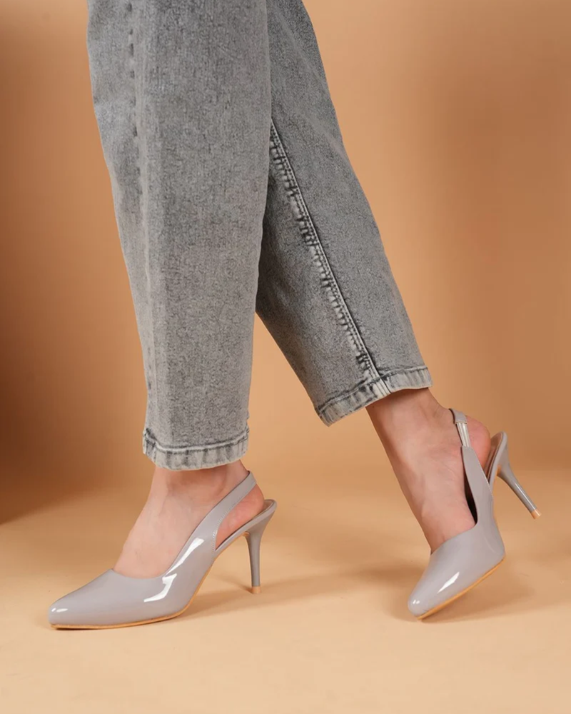 Shetop Women Pointed Toe Party Kitten Heel Pumps
