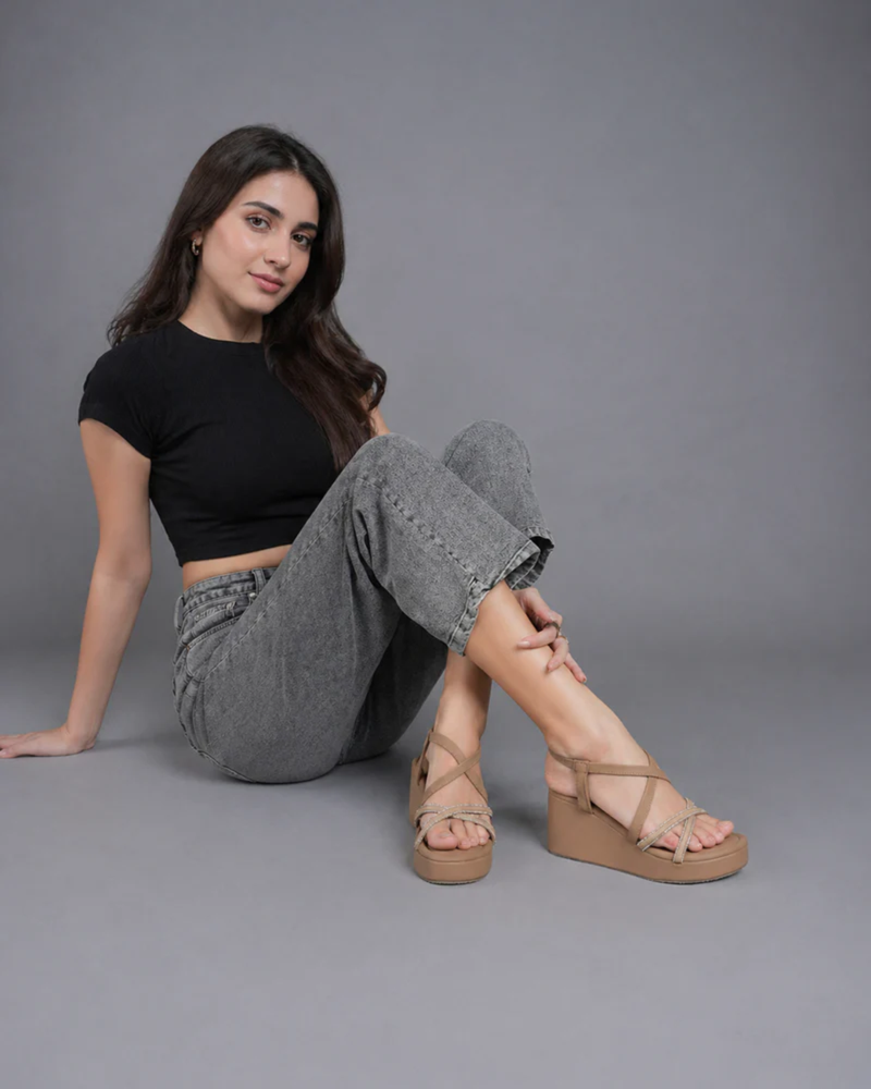 Mast & Harbour Beige Party Heels