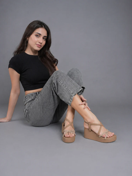 Mast & Harbour Beige Party Heels