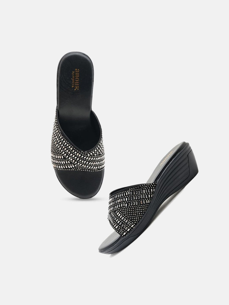 Anouk Women Embellished Party Flatform Sandals