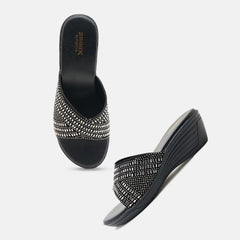 Anouk Women Embellished Party Flatform Sandals