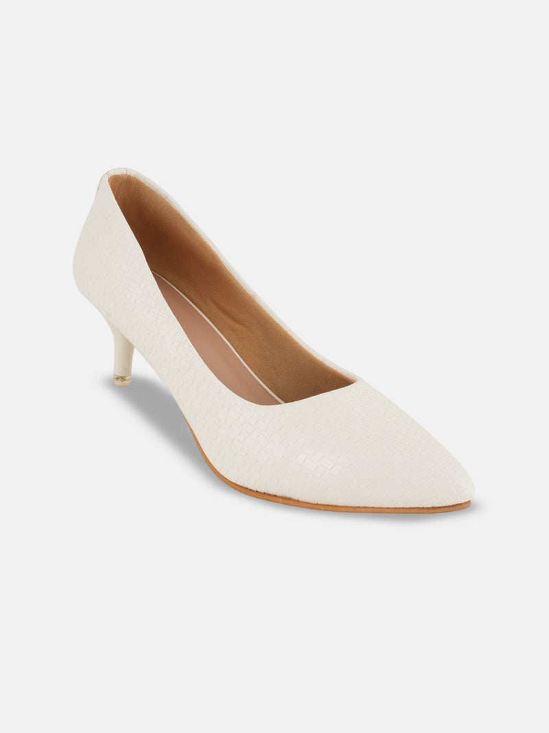 Mast & Harbour Women Pointed Toe Kitten Heel Pumps
