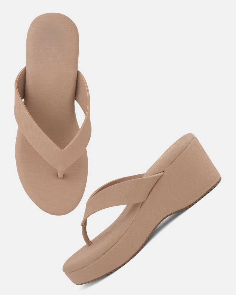 SheTop Beige Party Heels