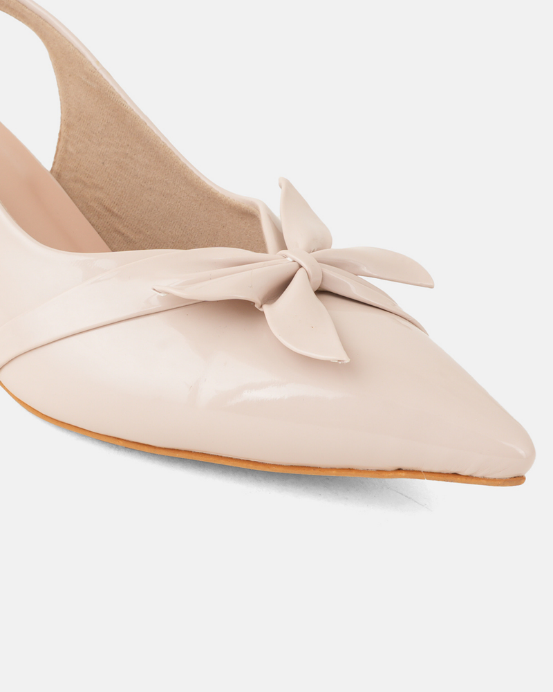 SheTop Beige Party Heels