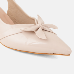 SheTop Beige Party Heels