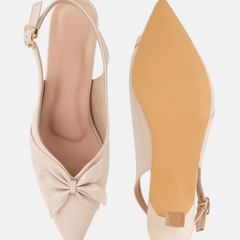 SheTop Beige Party Heels