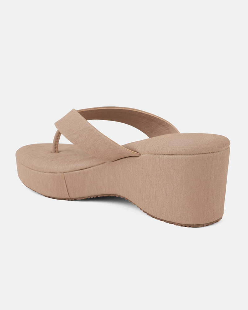 SheTop Beige Party Heels