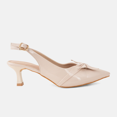 SheTop Beige Party Heels