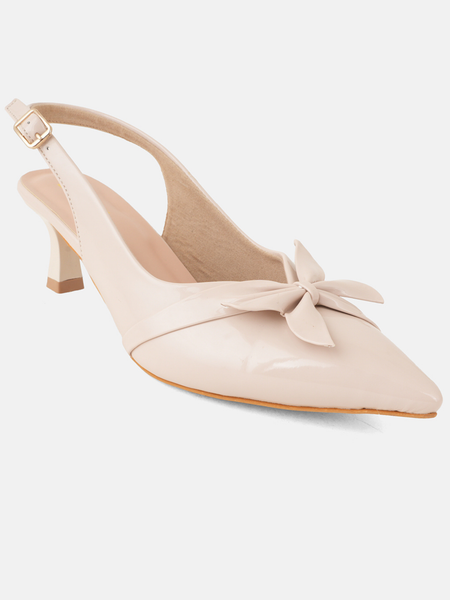 SheTop Beige Party Heels