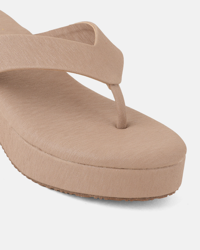 SheTop Beige Party Heels
