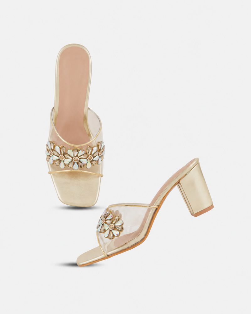 Shetop Women Embellished Block Heels