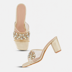 Shetop Women Embellished Block Heels