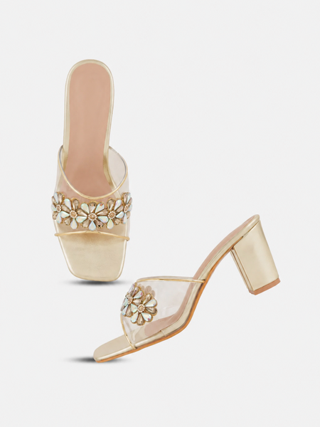 Shetop Women Embellished Block Heels