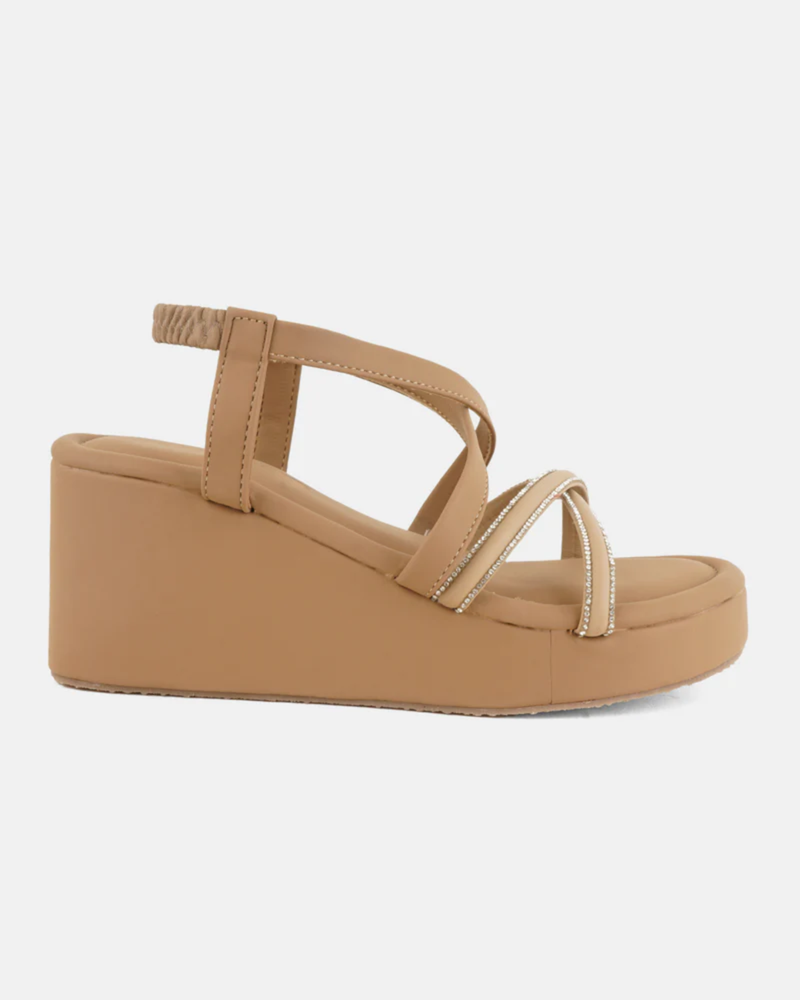 Mast & Harbour Beige Party Heels