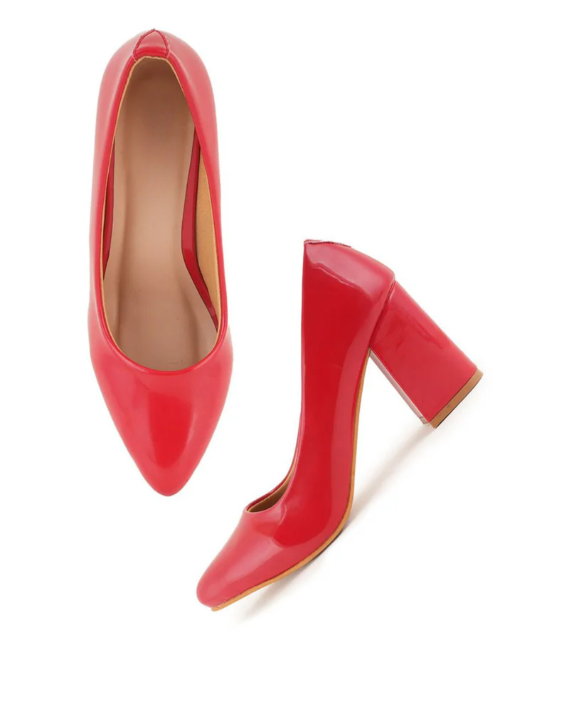 Shetop Women Solid Block Heel Sandals
