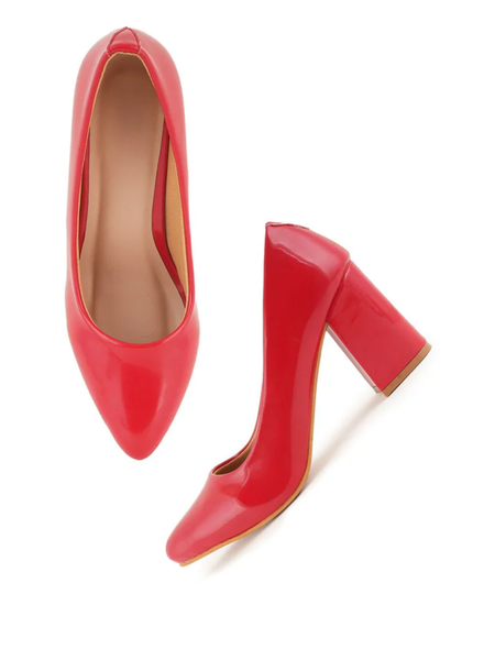 Shetop Women Solid Block Heel Sandals