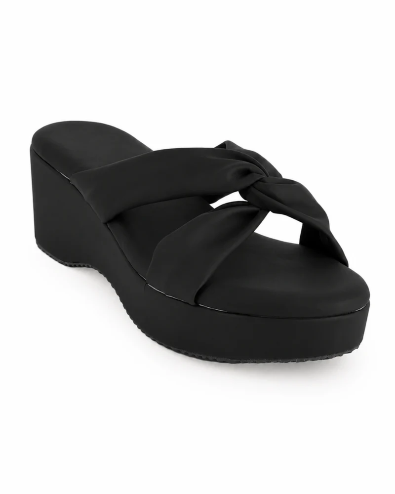 New Black Trending Fashionable Wedges for Women